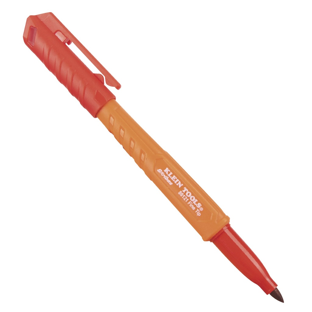 Klein Skribes™ Fine Tip Permanent Marker, Red, 1-Pack (86121)