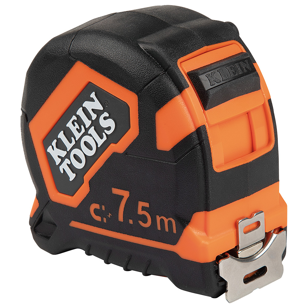 Klein Tape Measure, 7.5-Meter Magnetic Double-Hook (9375)