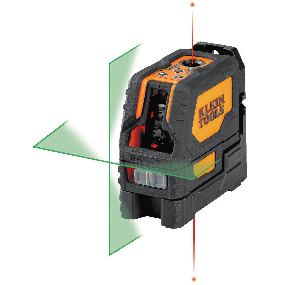 Klein Rechargeable Self-Leveling Green Cross-Line Laser Level with Red Plumb (93LCLGR)