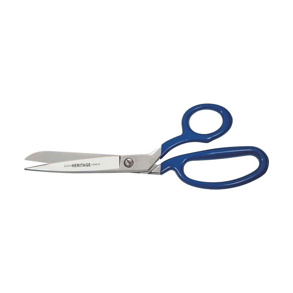 Klein Bent Trimmer w/Large Ring, Blue Coating, 8-Inch (208LR-BLU-P)