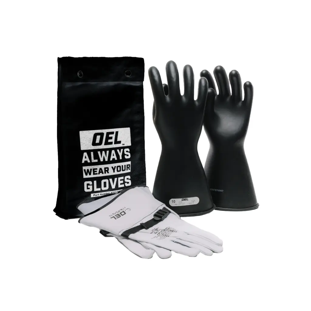 OEL Class 1 Rubber Glove Kit, 14", 7500V