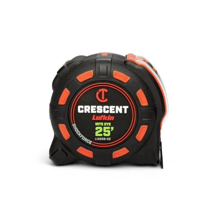 Crescent Lufkin 1-1/4" x 25' Shockforce Nite Eye™ Tape Measure