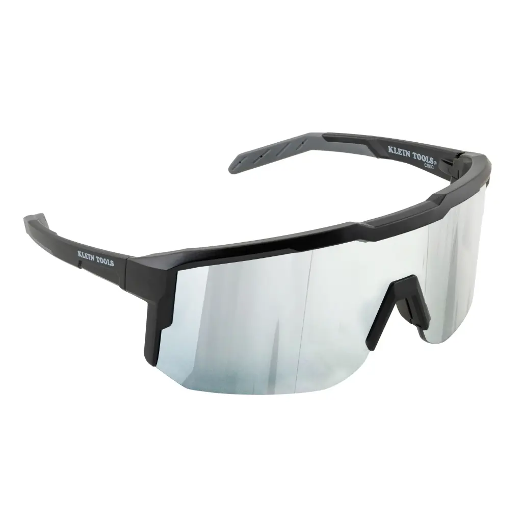 Klein Polarized Blade Safety Glasses, Silver Lens (03003)