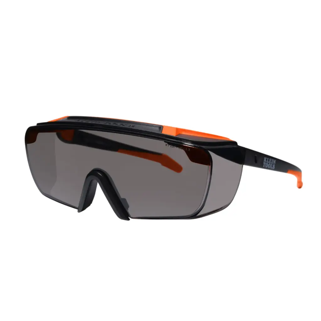 Klein Over-The-Glasses Safety Glasses, Shaded Gray Lens (03007)