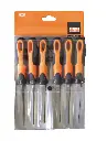 Bahco BAH14760432 6 pc File Set With Plastic Handles