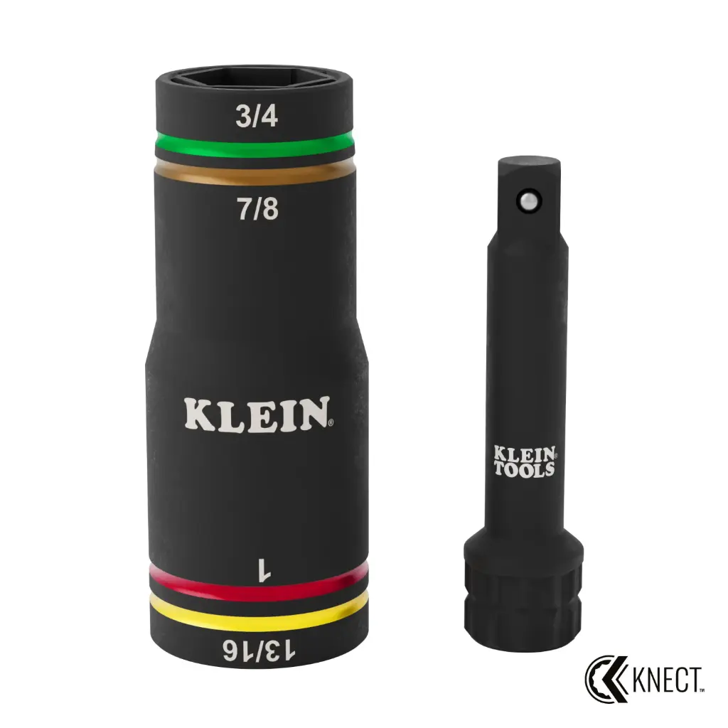 Klein KNECT™ Quad-4 Socket, SAE, 2-Pc (6513QS)