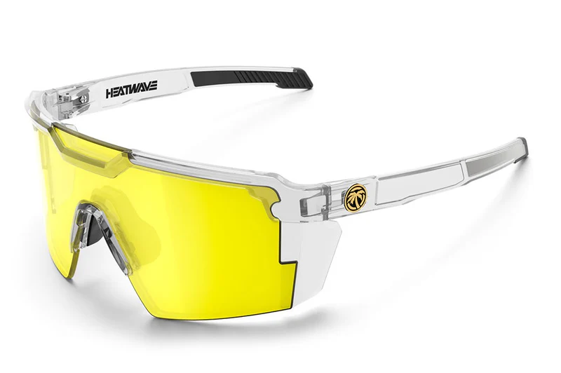 Future Tech Sunglasses: Vapor Clear / Hi-Vis Yellow Lens Z87+