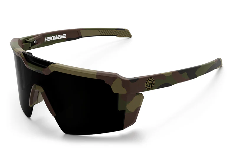 Future Tech Sunglasses: Fleck Camo / Ultra Black Lens Z87+
