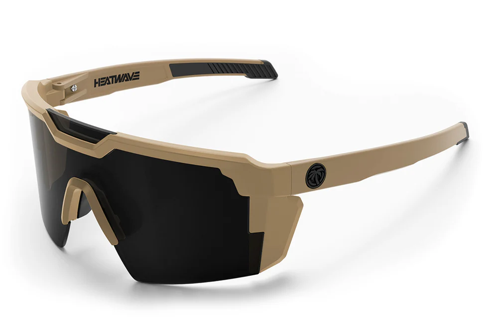 Future Tech Sunglasses: Desert Tan/ Black Lens Z87+