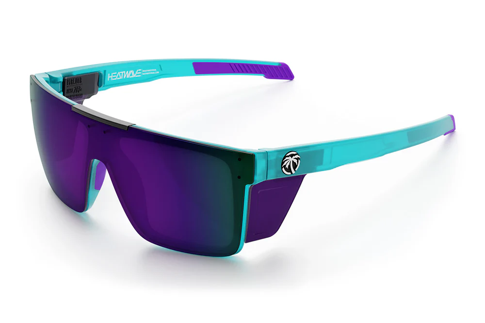 Performance Quatro Sunglasses: Aqua Frost / Dark Ultra Violet Lens Z87+