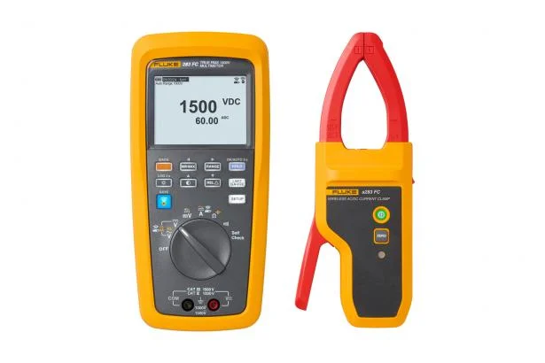 Fluke 283 FC/PV Solar Digital Multimeter and Wireless Current Clamp (FLUKE-283FC/PV) CAT III 1500V