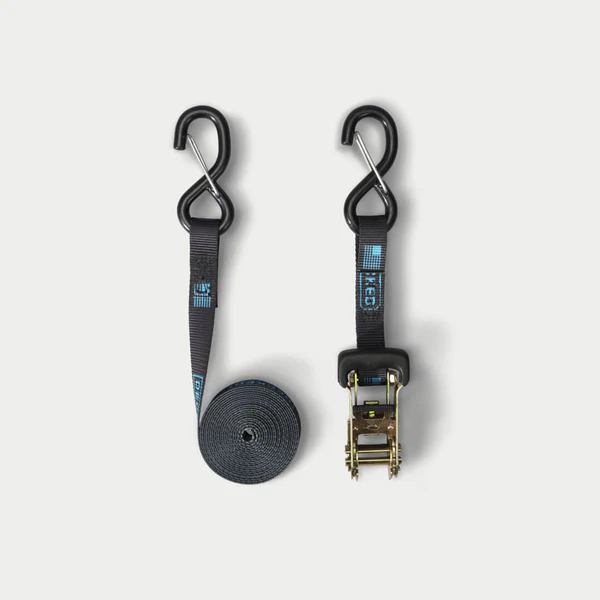DECKED Ratchet Straps, 2-Pack, 1"x12', 1,000 lb