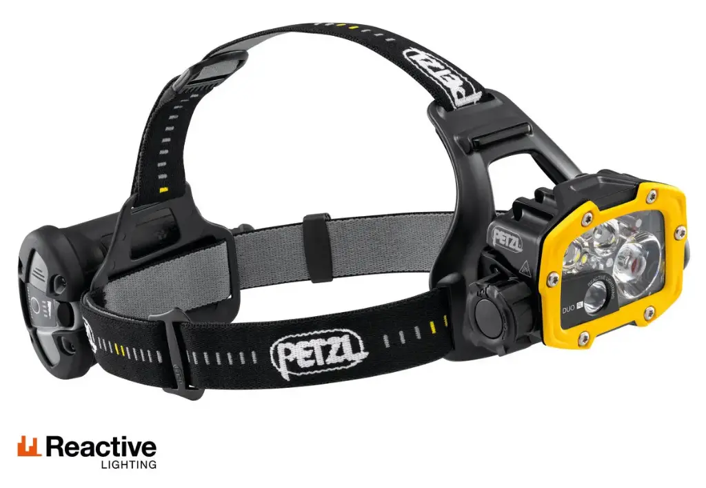 Petzl DUO RL Ultra-powerful, rechargeable multi-beam headlamp featuring REACTIVE LIGHTING® technology, 2800 lumens