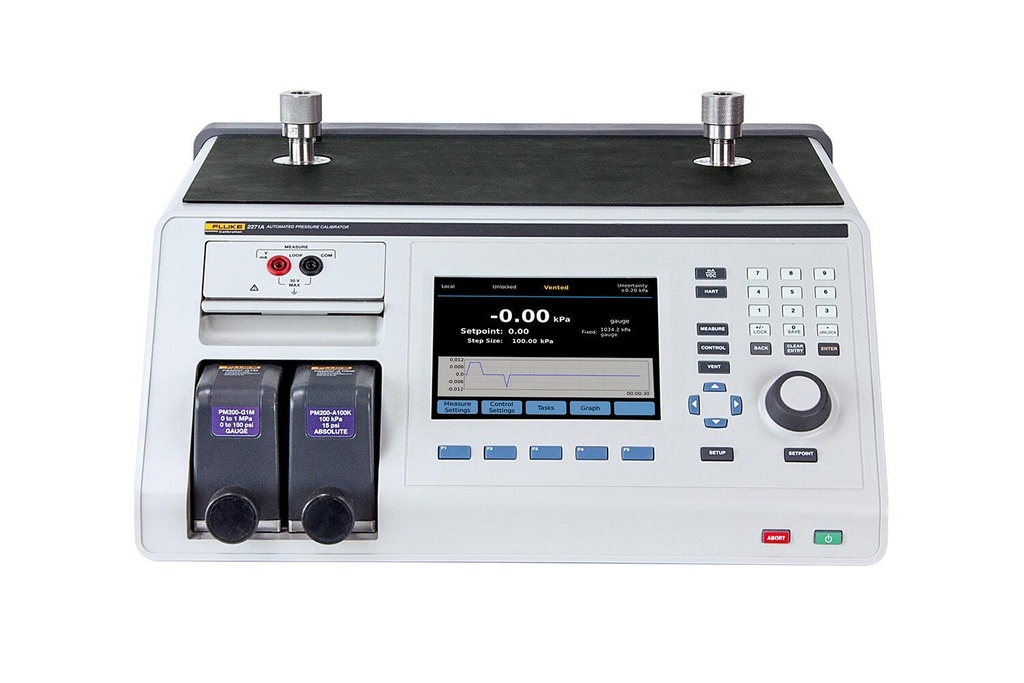 Fluke Calibration 2271A-N-G2M/A100K Pressure Calibrator, NPT, PM200-G2M/A100K, 2 MPa (300 psi)