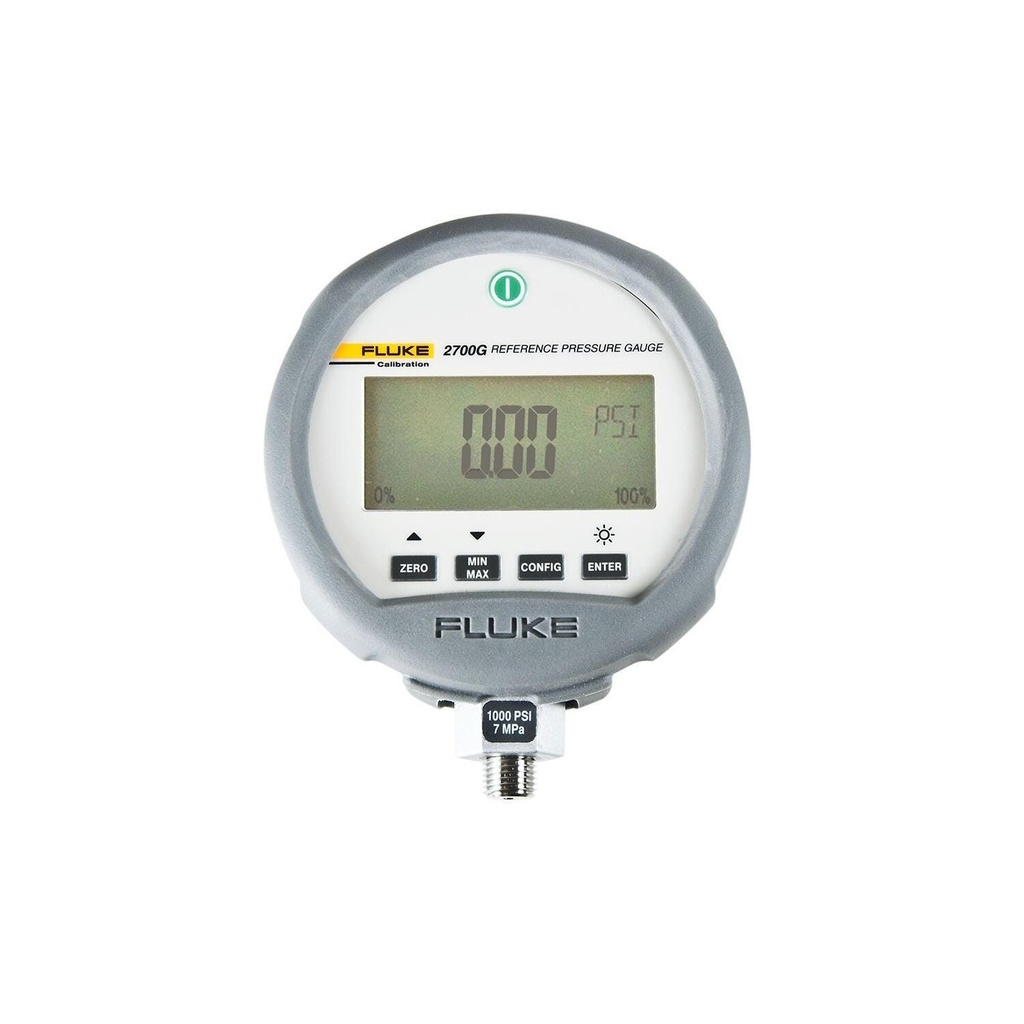 Fluke Calibration 2700G-BG7M Reference Pressure Gauge, -12 to 1000 psi (-80 kPa to 7 MPa)