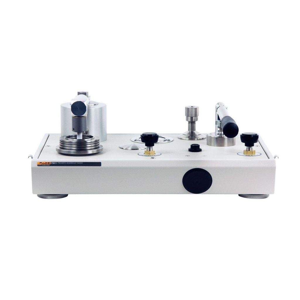 Fluke Calibration P3013-KPA-P Pneumatic Deadweight Tester — Gas pressure, 3 to 200 kPa, with built-in hand pump