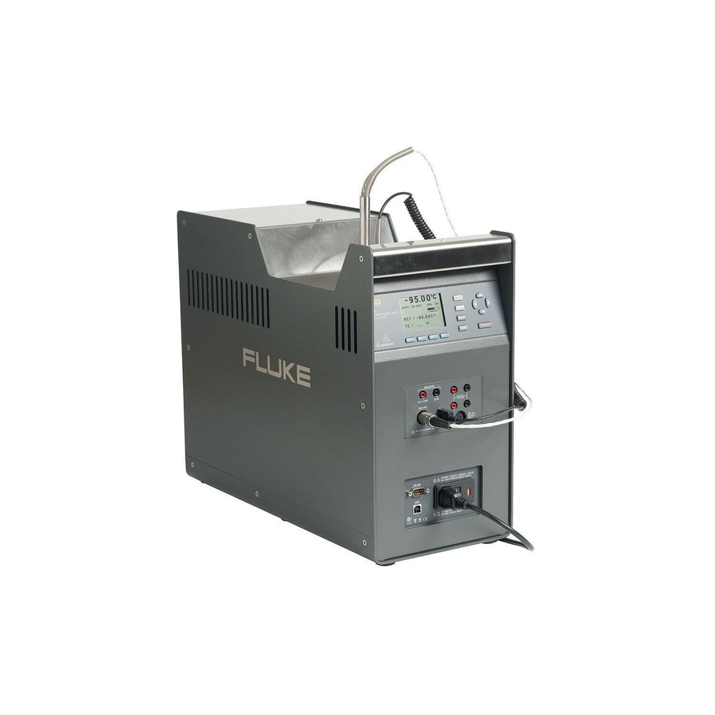 Fluke 9190A-A-P-156 Ultra-Cool Field Metrology Well, Insert A, imperial miscellaneous holes, with Process Electronics, –95 °C to 140 °C, 115 V