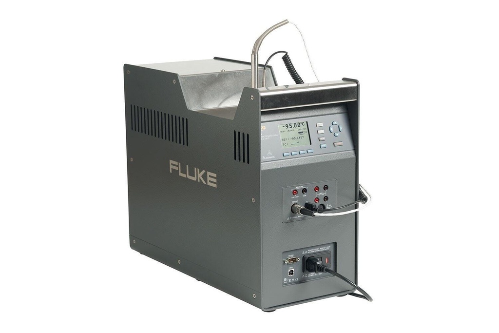 Fluke 9190A-B-P-156 Ultra-Cool Field Metrology Well, Insert B, imperial comparison holes, with Process Electronics, –95 °C to 140 °C, 115 V