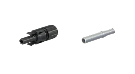 Stäubli MC4 Cable Coupler Set, 8 AWG w/Barrel Crimp Contacts