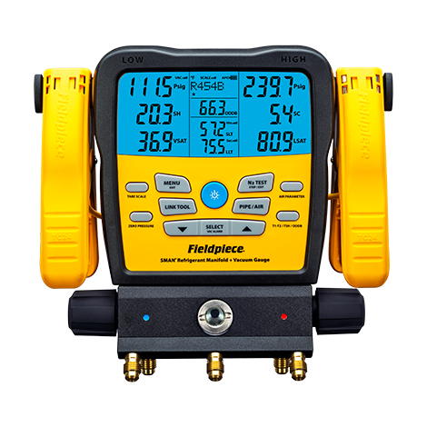 Fieldpiece SM382V | SMAN® Wireless Refrigerant Manifold (3-Port)