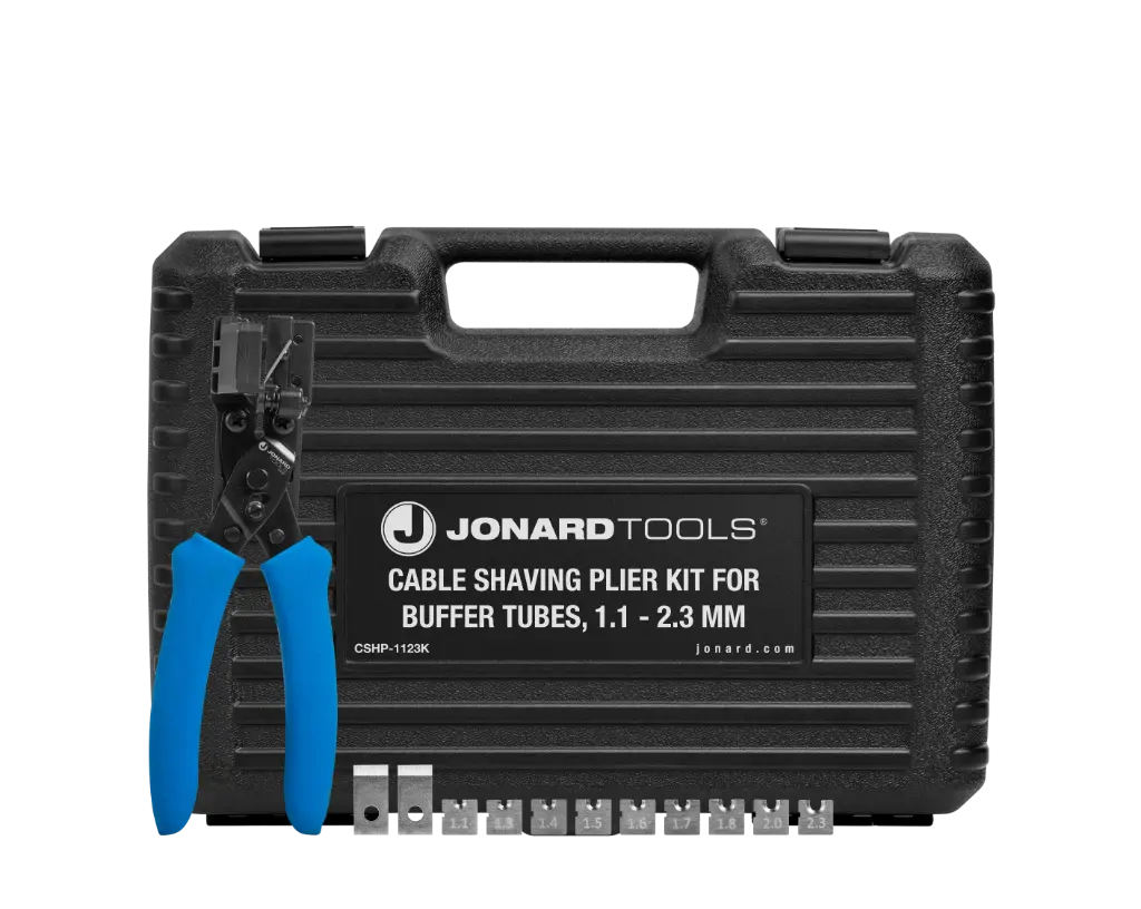 Jonard Tools Cable Shaving Plier Kit for Buffer Tubes, 1.1 - 2.3 mm (CSHP-1123K)