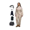 OEL 8 CAL Arc Flash Coverall Kit, Headgear, Womens