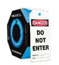 Accuform OSHA Danger Tags By-The-Roll: "Do Not Enter" Roll/100