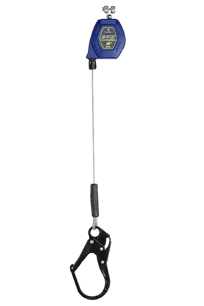 FallTech 8' Cable FT-X Class 2 LE SRL, Replacement-leg with Steel Rebar Hooks (82808RP3)