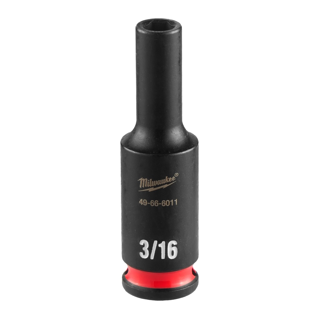 Milwaukee 49-66-6011 SHOCKWAVE™ Impact Duty 1/4" Drive 3/16" Deep 6 Point Socket