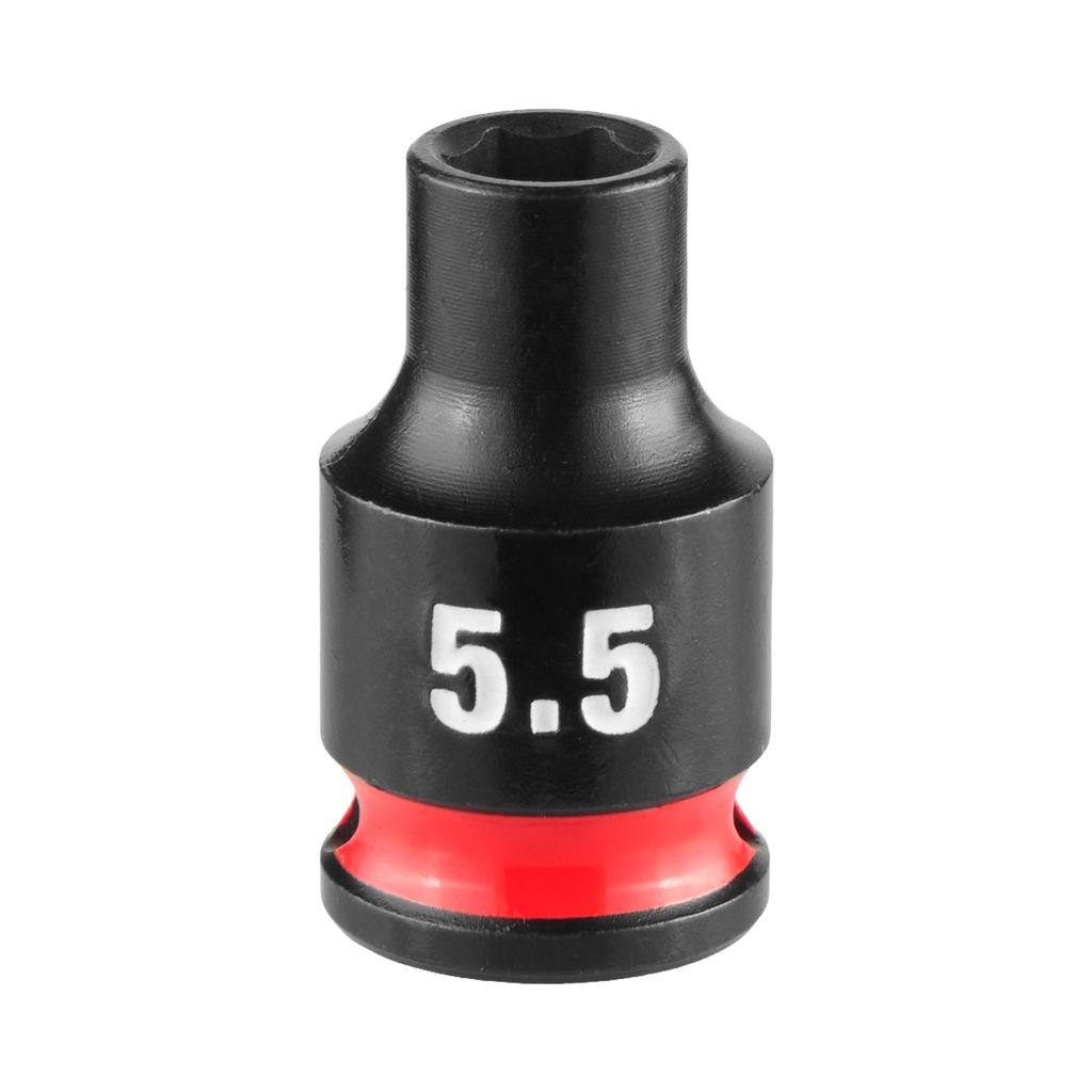 Milwaukee 49-66-6025 SHOCKWAVE™ Impact Duty 1/4" Drive 5.5MM Standard 6 Point Socket