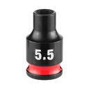 Milwaukee 49-66-6025 SHOCKWAVE™ Impact Duty 1/4" Drive 5.5MM Standard 6 Point Socket