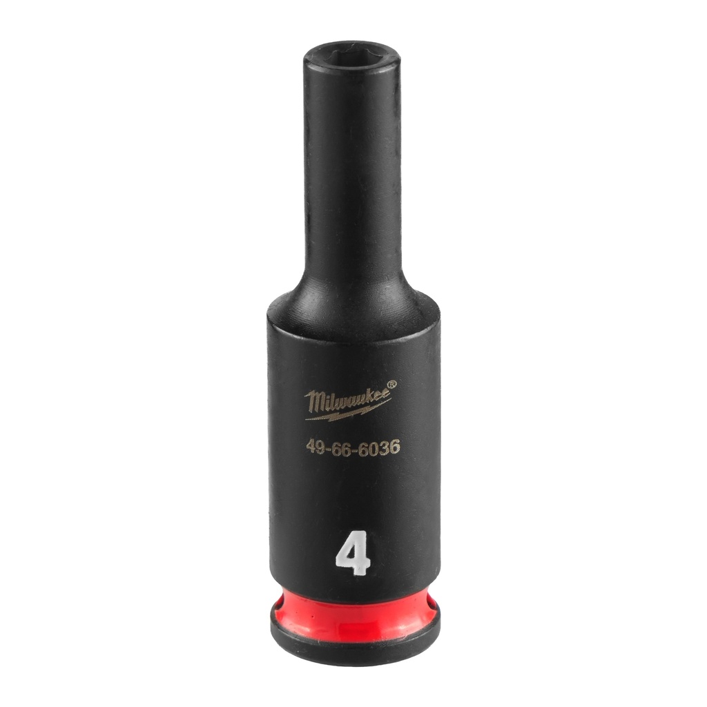 Milwaukee 49-66-6036 SHOCKWAVE™ Impact Duty 1/4" Drive 4MM Deep 6 Point Socket