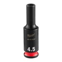Milwaukee 49-66-6037 SHOCKWAVE™ Impact Duty 1/4" Drive 4.5MM Deep 6 Point Socket