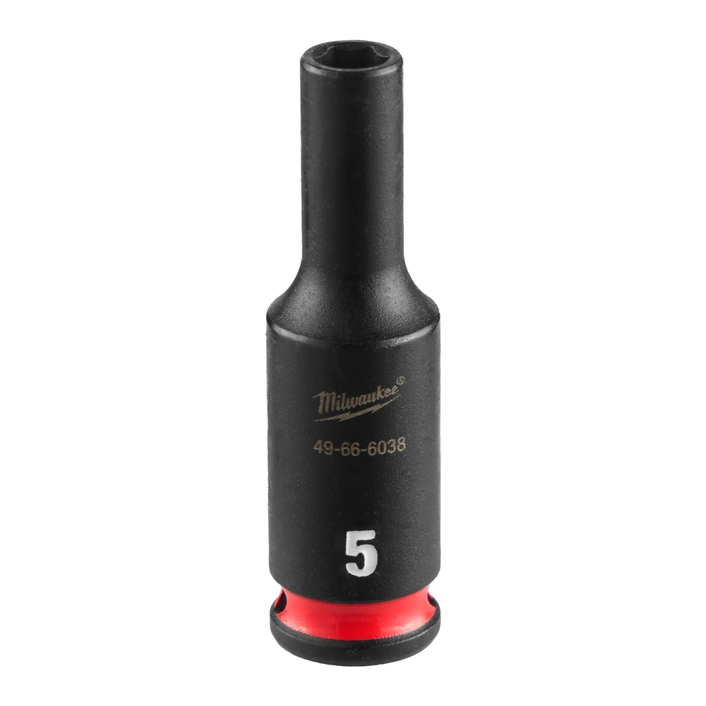 Milwaukee 49-66-6038 SHOCKWAVE™ Impact Duty 1/4" Drive 5MM Deep 6 Point Socket