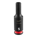 Milwaukee 49-66-6038 SHOCKWAVE™ Impact Duty 1/4" Drive 5MM Deep 6 Point Socket