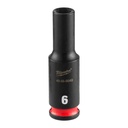 Milwaukee 49-66-6040 SHOCKWAVE™ Impact Duty 1/4" Drive 6MM Deep 6 Point Socket