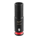 Milwaukee 49-66-6043 SHOCKWAVE™ Impact Duty 1/4" Drive 9MM Deep 6 Point Socket