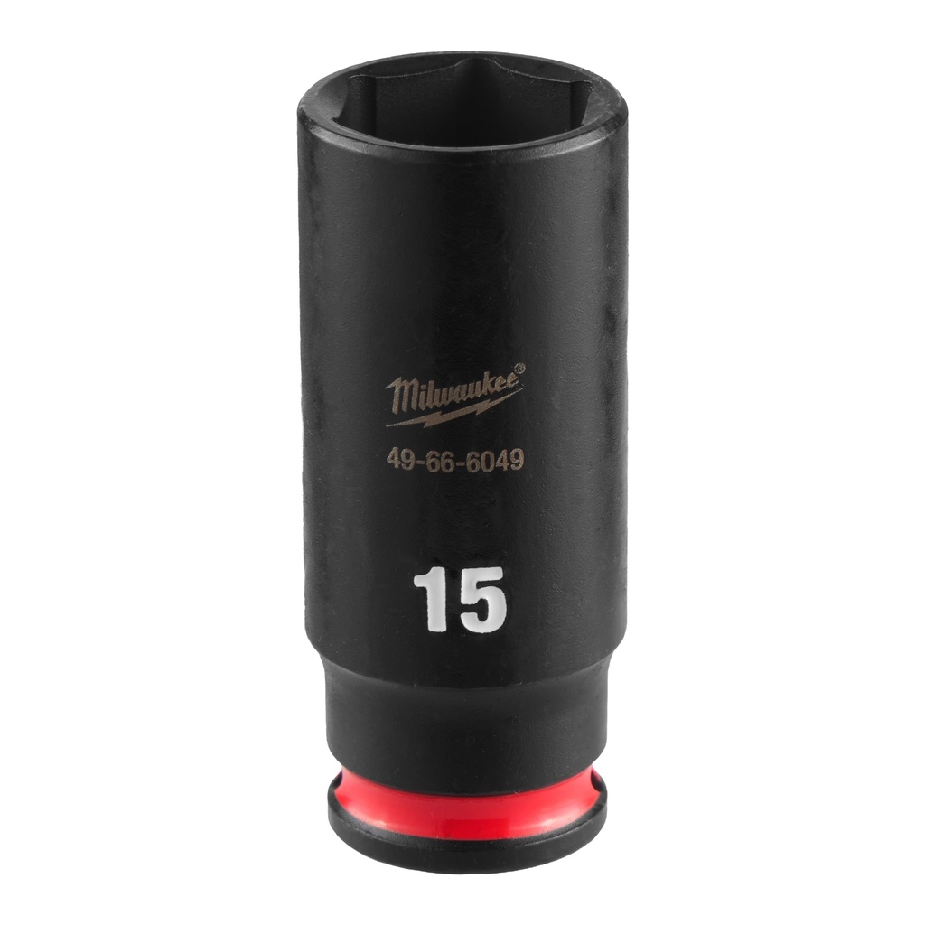 Milwaukee 49-66-6049 SHOCKWAVE™ Impact Duty 1/4" Drive 15MM Deep 6 Point Socket