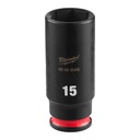 Milwaukee 49-66-6049 SHOCKWAVE™ Impact Duty 1/4" Drive 15MM Deep 6 Point Socket