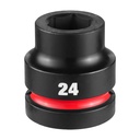Milwaukee 49-66-6590 SHOCKWAVE™ Impact Duty 1" Drive 24MM Standard 6 Point Socket