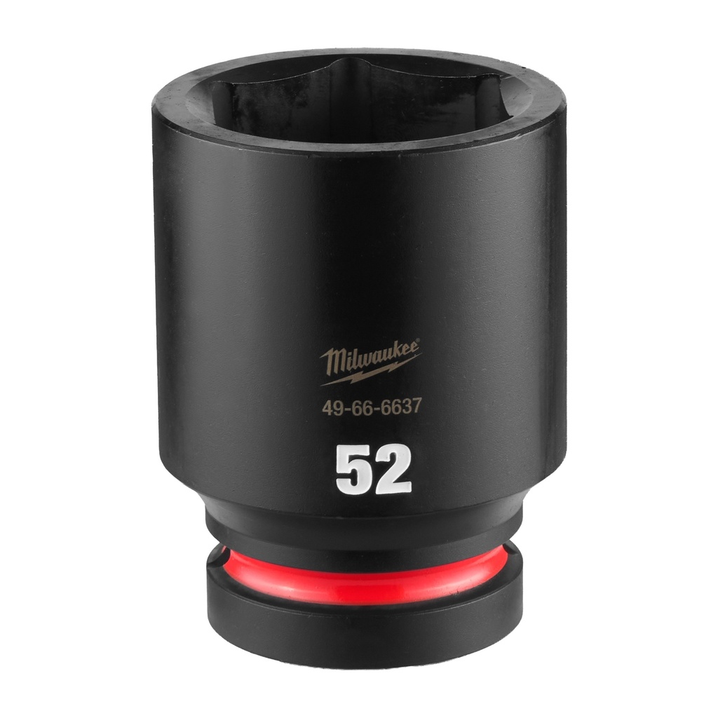 Milwaukee 49-66-6637 SHOCKWAVE™ Impact Duty 1" Drive 52MM Deep 6 Point Socket