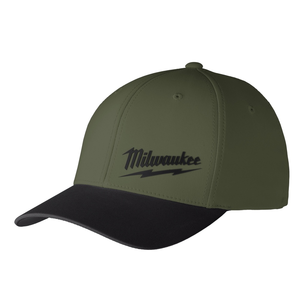 Milwaukee 507E-SM WORKSKIN™ Performance Fitted Hat | Green, Small/Medium