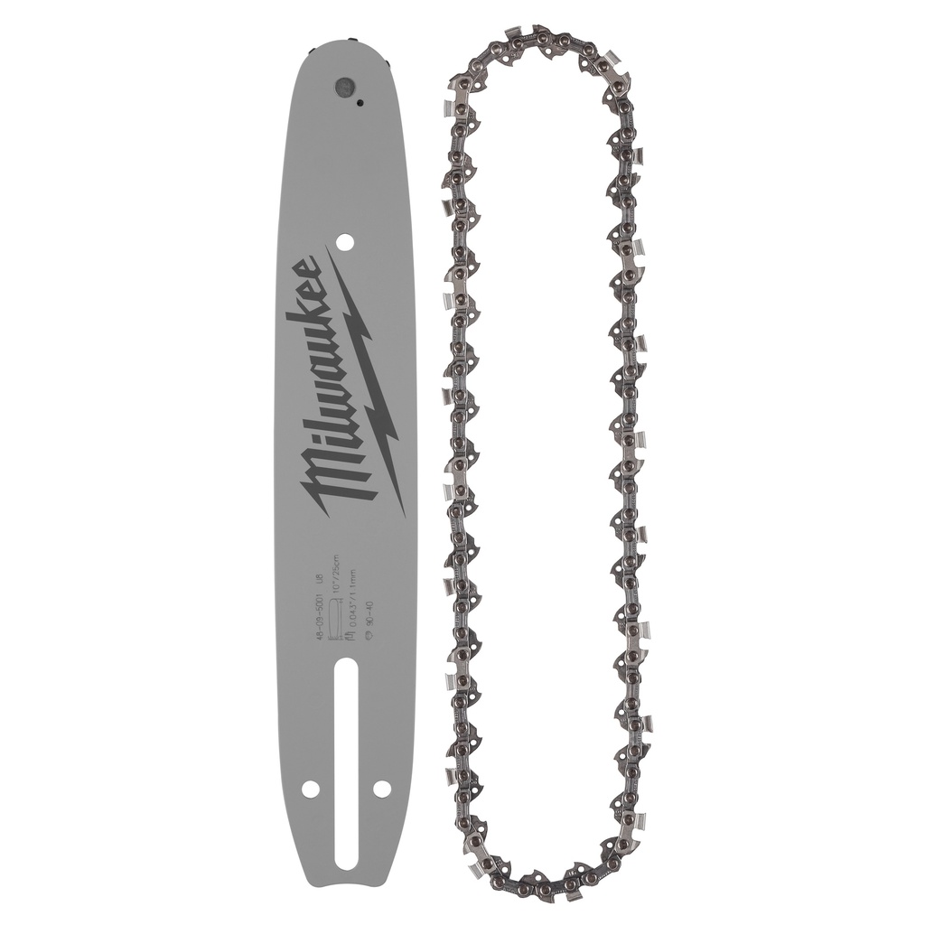 Milwaukee 49-16-2849 10" 3/8" LOW PROFILE™ Pitch, .043" Gauge Saw Chain and Guide Bar Set