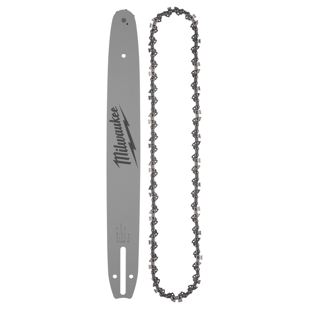 Milwaukee 49-16-2856 16" 3/8" LOW PROFILE™ Pitch, .043" Gauge Saw Chain and Guide Bar Set