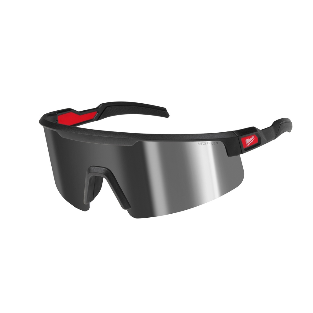 Milwaukee 48-73-2502 Wrap Around Safety Glasses - Silver Mirrored Anti-Scratch Lenses