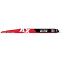 Milwaukee 48-00-7253 12" 5 TPI AX™ w/NITRUS™ Carbide Teeth SAWZALL® Blade for Wood with Nails
