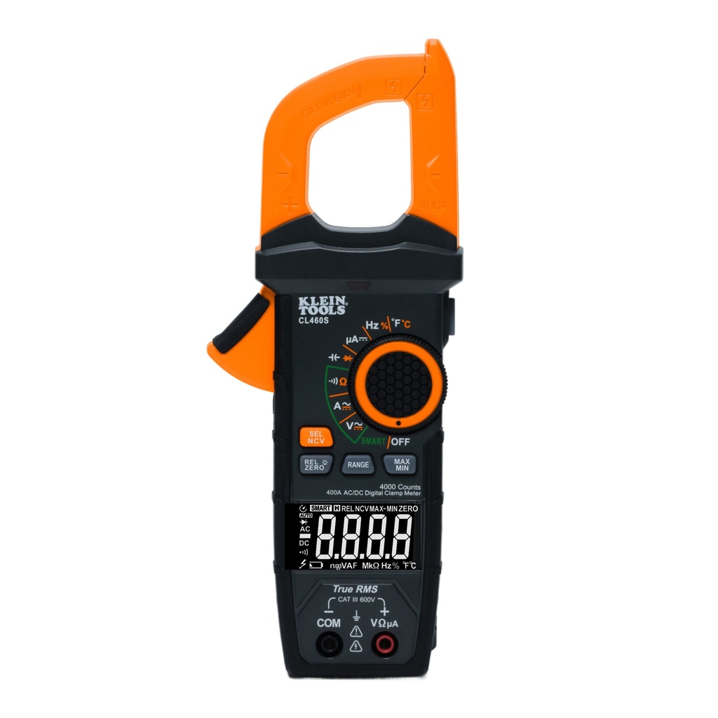 Klein 400A AC/DC Auto-Ranging Smart Digital Clamp Meter (CL460S)
