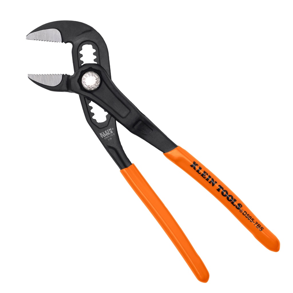 Klein Straight Jaw Quick-Adjust Pump Pliers, 7-Inch (D5057BS)