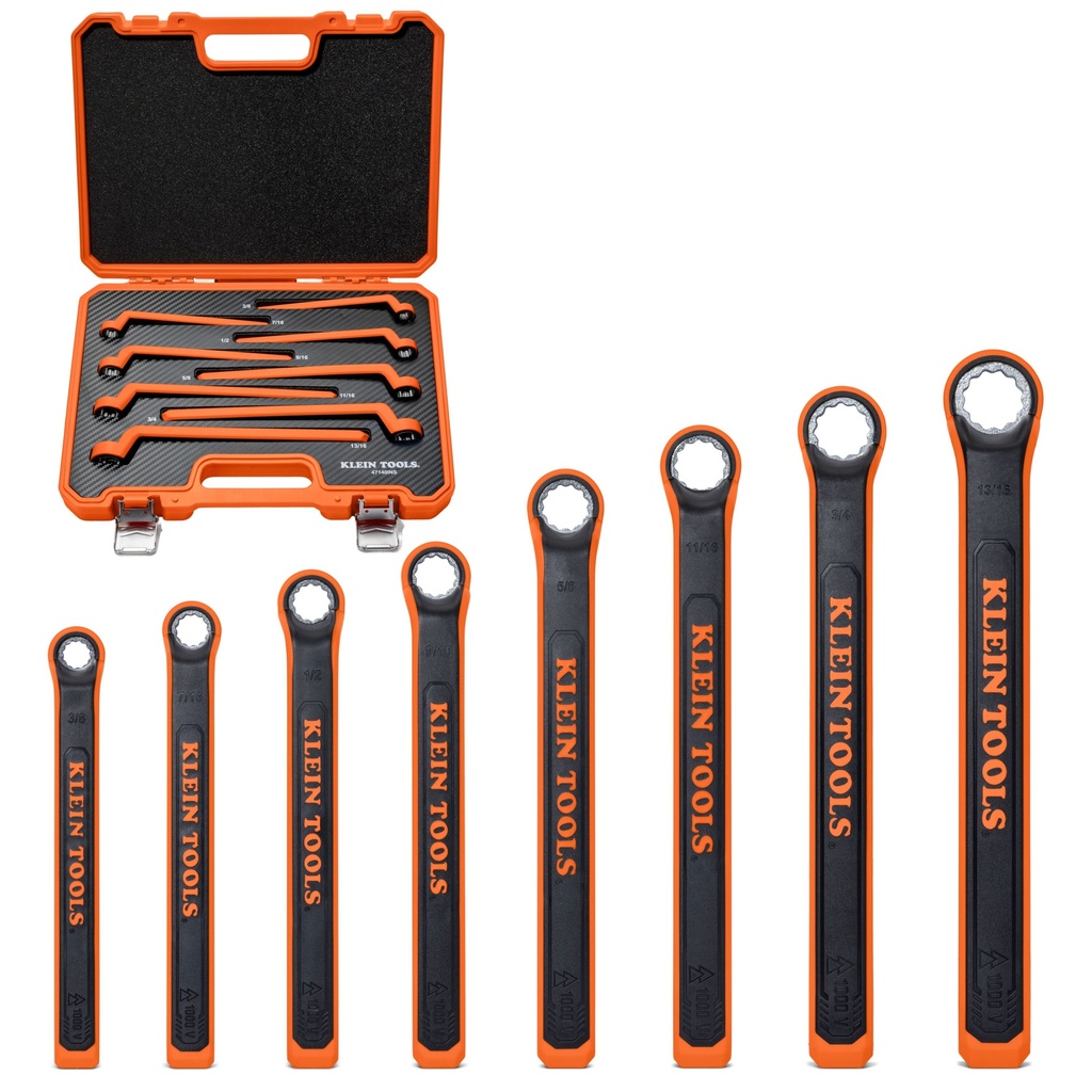 Klein Insulated Box End Wrench Set, 8-Piece (47140INS)