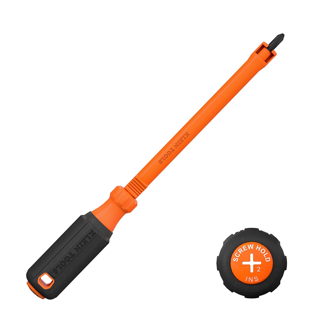 Klein #2 Phillips Insulated Hooded Screw Holding Screwdriver (32216INS)